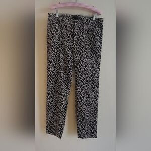 Banana Republic " Sloan"  Animal Print Ankle Trousers